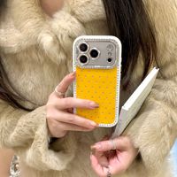 Coque de téléphone de luxe en strass pour iPhone 17 Pro Max 16 15 14 13, étui scintillant en diamant pour femme, vente en gros