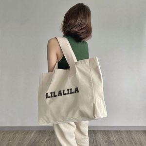 Sac fourre-tout personnalisé en toile de coton pour femme, imprimé par sublimation, avec logo personnalisé, emballage cadeau recyclé, robuste et résistant - Product Image 3
