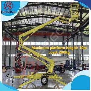 Beigonk CE chứng nhận khớp nối towable Boom Lift 10m 12M 14M 16M 18m 20m Cherry picker Trailer gắn - Product Image 2