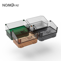 Nouveau Design Détachable En Plastique Bureau Aquarium Écologique Tortue Réservoir Terrapin Boîte Tortue Habitat Reptile Réservoir