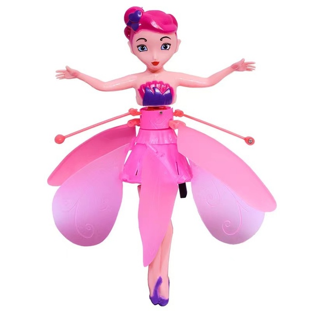 Cross-border Sensor Aircraft Gesture-Controlled Remote Control Flying Doll Toy USB Charging for Little Girls Street Stall