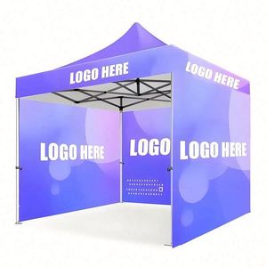 Custom 10 X 10 ft Outdoor <b>Advertising</b> <b>Tent</b> with Backwall & Two Halfwalls for Trade Shows & Exhibitions - Product Image 3