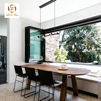 Ventana Plegable de Aluminio Resistente a Huracanes y Viento, con Aislamiento Térmico y Acústico, para Cocina y Uso Exterior