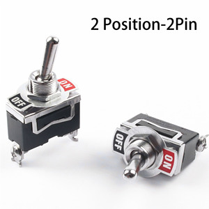Interruttori a Levetta 15A 12MM a 2 Posizioni con 4 Terminali, Interruttore a Levetta Medio ON-OFF con Blocco e Ritorno Automatico - Product Image 2