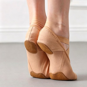 Zapatos de Ballet para Niñas, Calzado de Práctica sin Cordones, Calzado de Estudio Elástico con Cordones - Product Image 1
