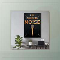 Affiches murales en cristal motivantes « Matins précoce, nuits tardives » pour le bureau, la salle d'étude, l'hôtel – Décoration moderne pour une mentalité de réussite