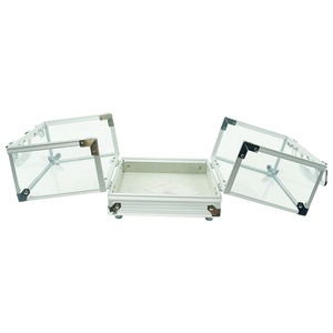 Juego de <span class=keywords><strong>fichas</strong></span> de póker portátiles de 600 Uds., Maleta de aluminio vacía con caja de almacenamiento transparente para llaves de la fábrica profesional de Pokerchips - Product Image 4
