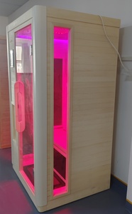 Chất Lượng Cao Xách Tay Trong Nhà Phòng Tắm Hơi Nhà Máy Giá Khô Hơi Nước Tắm Hơi Cho 2 Người Hồng Ngoại Xa <span class=keywords><strong>Tourmaline</strong></span> Phòng Tắm Hơi - Product Image 3