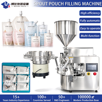 Machine de remplissage et de bouchage de poches souples pour détergent lessive, shampoing, savon, liquide de lavage – Machine d'emballage mini Doypack