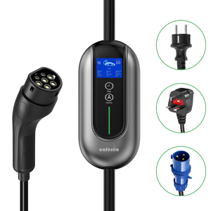 ที่ชาร์จ EV แบบพกพาสำหรับรถยนต์ไฟฟ้า Type2 7KW 3.5KW 32A 16A - Product Image 1