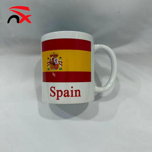 Tazas de Café de Cerámica con Bandera Nacional de la Copa de Fútbol, 11 oz, Regalo Premium para Fanáticos del Deporte - Product Image 4
