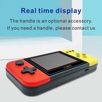 Console de jeu miniature portable X8M Classique 500 jeux rétro HD Écran 3,5 pouces Rechargeable Double joueur Sortie AV pour garçons filles enfants