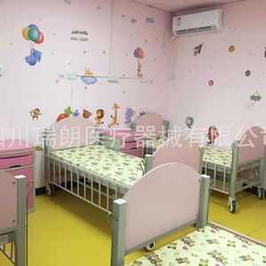 Lit d'hôpital pédiatrique manuel à manivelle unique Sichuan Ruilang avec panier de rangement pour enfants - Product Image 3