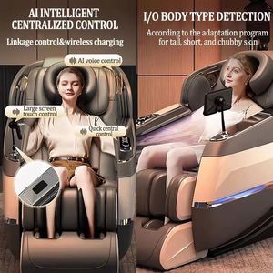Fauteuil de massage à commande centrale rapide, fauteuil de massage automatique à gravité zéro pour la maison - Product Image 5