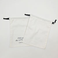 Sac cadeau en coton biologique à cordon, faible MOQ, avec logo personnalisé, pochette en toile imprimée sérigraphiée, pour bijoux, recyclable