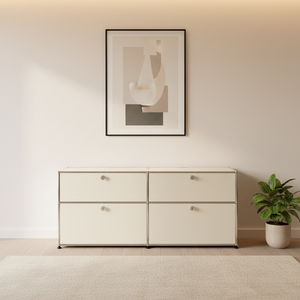Mobile credenza moderno in acciaio inossidabile, <span class=keywords><strong>design</strong></span> modulare con 4 ante, personalizzabile, altri stili, <span class=keywords><strong>mobili</strong></span> per soggiorno - Product Image 2