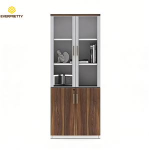 Meuble de bureau moderne en bois : bibliothèque, classeur, meuble de rangement avec compartiments verrouillables pour le bureau - Product Image 1