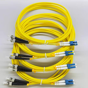 Cable de Fibra Óptica Monomodo 3M Hecho en China, Cable de Conexión de Fibra Óptica con LC/UPC ST/UPC FTTH para Interiores - Product Image 1