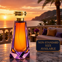 Премиальный парфюм 100 мл Eau De Parfum с индивидуальной этикеткой, стойкий арабский аромат, градиентный геометрический дизайн, EDP