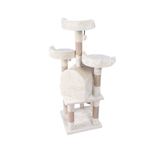 Arañazos de madera piso gato subir marco árboles mascotas muebles torre - Product Image 4
