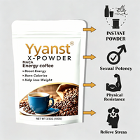 Poudre de café énergétique X-Powder Maca 18g – Vitalité quotidienne et soutien calorique pour adultes – Boisson instantanée – Complément alimentaire pour la perte de poids