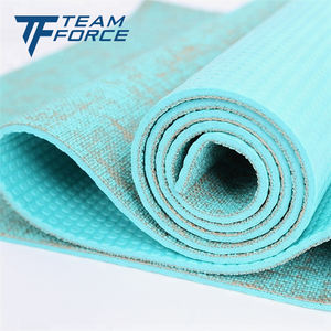 El yapımı doğal organik jüt Yoga Mat çevre dostu spor pilatus özel Logo sıcak satış ekstra kalın jüt + PVC su geçirmez - Product Image 5