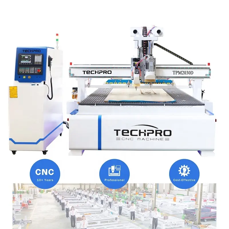 High Perfomance 2030 Liner ATC Air Cooling CNC Router Drilling Bank 5+4 Machine for Cabinet Making for sale