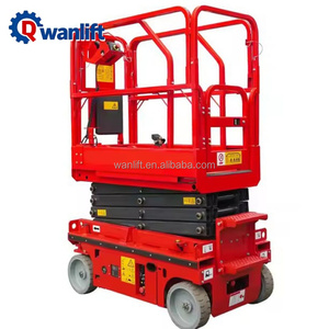 휴대용 합금강 미니 시저 리프트 전동 자주식 300kg 하중 1170x600mm 플랫폼 - Product Image 1