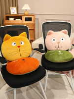 Hochwertige Maßgefertigte Kawaii Katzen-Plüschkissen Spielzeug Stofftiere mit PP-Baumwollfüllung Unisex