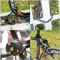 YH1925 Antivol à clé pour vélo, support de fixation pliable en acier pour cadenas cylindrique de vélo