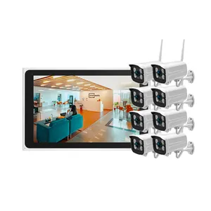 Supporto APP Tuya 2.5 SATA 3.0 connessione Wifi HDD Audio bidirezionale telecamera da 2mp Kit Monitor 8CH