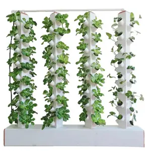 Лидер продаж 2023, пластиковый горшок для гидропоники, вертикальный настенный горшок для сада, вертикальный горшок для сада с 112 растениями для гидропоники