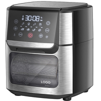 Friteuse à air chaud 1700W Digital LCD contrôle tactile Friteuse à air grande capacité 12L 15L Four à friteuse à air sans huile
