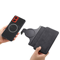 Étui de téléphone magnétique détachable de qualité supérieure avec emplacements pour cartes et support pour Motorola Edge 60 Fusion / G56, coque de protection en cuir PU