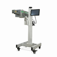 Codificador Láser Industrial de 30W, Tipo Gantry, Enfriado por Aire, para Línea de Producción de Empaquetado, Fecha, Lote, Código QR