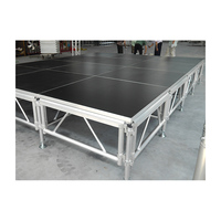 Système d'équipement de scène de mariage et d'événement portable Plate-forme d'éclairage en treillis en alliage d'aluminium et scène de podium