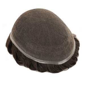 Toppunique tul22 chất lượng tóc con người Đức ren toupee hệ thống nhà máy mới giá bán buôn của nam giới không có phẫu thuật sợi tóc thay thế - Product Image 5