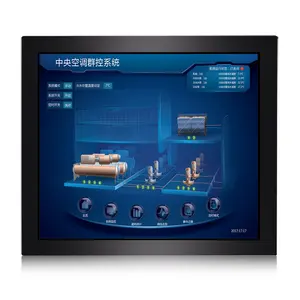 15 inch cảm ứng điện trở IPS màn hình máy tính mini Bảng điều chỉnh công nghiệp PC Màn hình LCD mở khung cảm ứng màn hình