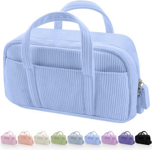 Grande pochette à crayons mignonne en velours côtelé à usage multiple de grande capacité - Product Image 5