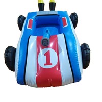 Nouveau Bouée de Natation Gonflable pour Enfants en Forme de Voiture en PVC avec Pompe Manuelle Tapis de Jeu Aquatique Portable pour l'Extérieur