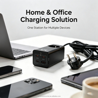 Multiprise USB-C GaN 67W à charge rapide, directement de l'usine UE, pour MacBook Air, chargeur Dell et utilisation multi-appareils au bureau/à la maison