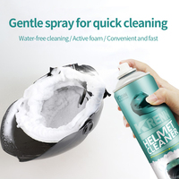 Produits de nettoyage automobile avec logo personnalisé, nettoyant pour casque de moto, spray désodorisant pour casque, mousse nettoyante pour casque