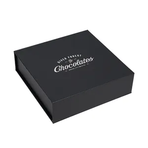 チョコレートの結婚式は豪華なボックスを好むカスタマイズされたロゴ甘いキャンディーディバイダーギフト包装磁気ボックスクッション