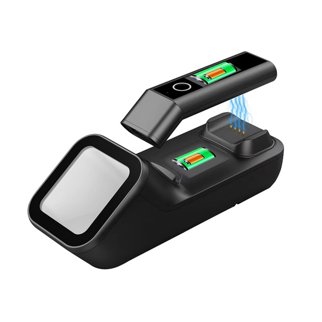 Inventory Portable 2D Wireless Barcode Scanner Mini Auto Scan Blue Tooth Barcode Scanner with Stand