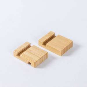 Handcrafted Bamboo Smartphone Stand | High Quality <b>Holder</b> for Mobile <b>Phone</b> Tablet | Custom Logo Printing for Corporate Gifts - Product Image 6
