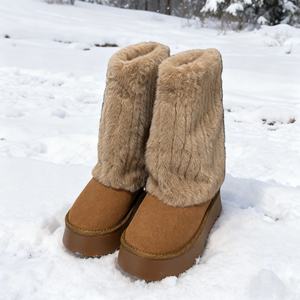 Bottes de neige d'hiver de haute qualité, luxueuses, imperméables, antidérapantes, respirantes, légères, thermiques, pour hommes et femmes - Product Image 2