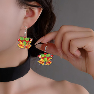 Cross-Border New DIY phim hoạt hình kim cương sơn Frameless handmade bông tai giáng sinh Edition Pet Chất liệu hình chữ nhật hình dạng - Product Image 2