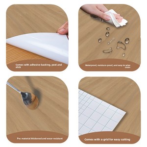 Papel Tapiz Autoadhesivo de PVC con Textura de Madera Artificial de Alta Calidad, Adhesivos para Renovación de Mesas, Impermeables y Resistentes a la Humedad, para Muebles - Product Image 4
