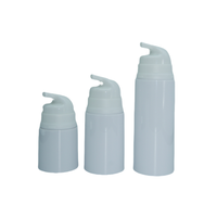 Bouteilles sans air en PP blanc 30ml récipient cosmétique en plastique sans air bouteille de pompe à bouchon à vis de lotion