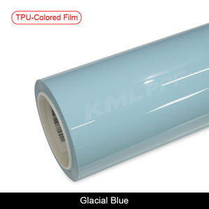 Vinilo Adhesivo para Automóviles con Respaldo de PET, Color <span class=keywords><strong>Azul</strong></span> Glaciar, para Cambiar el Color del Coche, Decorativo, con Canales de Aire - Product Image 1